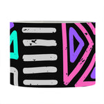 Neon Native Aztec Pattern Print Drum Lamp Shade
