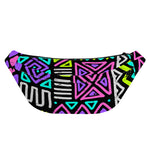 Neon Native Aztec Pattern Print Fanny Pack