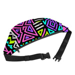 Neon Native Aztec Pattern Print Fanny Pack