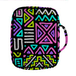 Neon Native Aztec Pattern Print Front Pocket Bible Bag