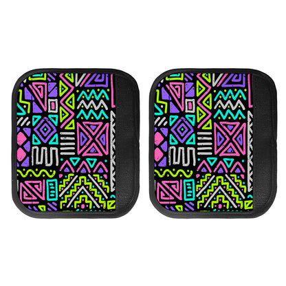 Neon Native Aztec Pattern Print Handle Covers