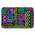 Neon Native Aztec Pattern Print Indoor Door Mat