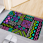 Neon Native Aztec Pattern Print Indoor Door Mat