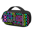 Neon Native Aztec Pattern Print Portable Cooler Travel Case