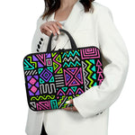 Neon Native Aztec Pattern Print Laptop Sleeve With Handle
