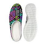 Neon Native Aztec Pattern Print Mesh Casual Shoes