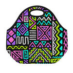 Neon Native Aztec Pattern Print Neoprene Lunch Bag
