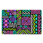 Neon Native Aztec Pattern Print Polyester Doormat