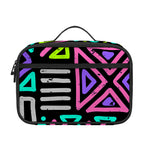 Neon Native Aztec Pattern Print Portable Lunch Bag