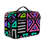 Neon Native Aztec Pattern Print Portable Lunch Bag