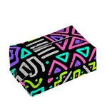 Neon Native Aztec Pattern Print Rectangle Tissue Box Cover