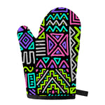 Neon Native Aztec Pattern Print Single Oven Mitt