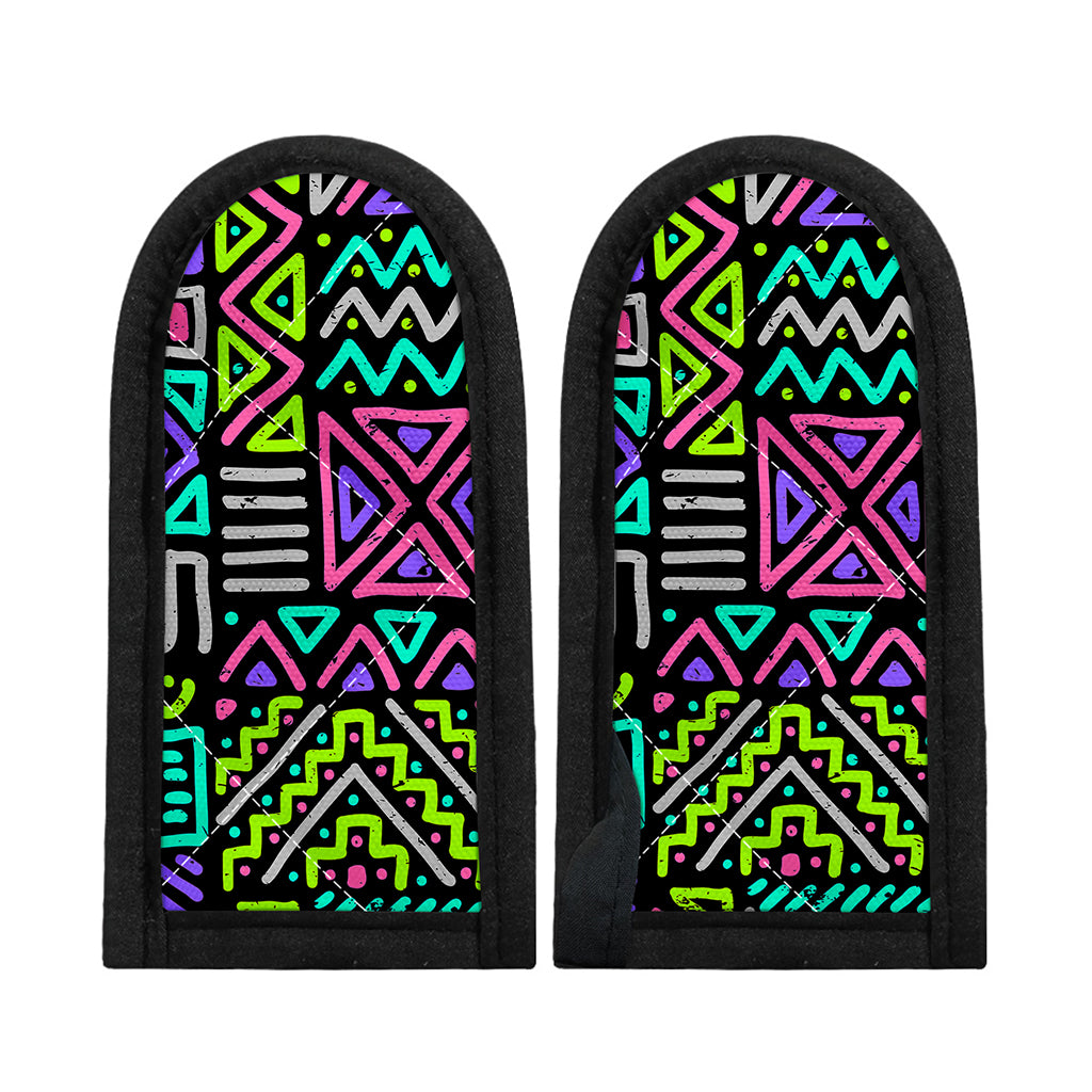 Neon Native Aztec Pattern Print Skillet Handle Cover