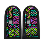 Neon Native Aztec Pattern Print Skillet Handle Cover
