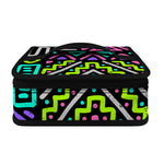 Neon Native Aztec Pattern Print Small Lunch Bag