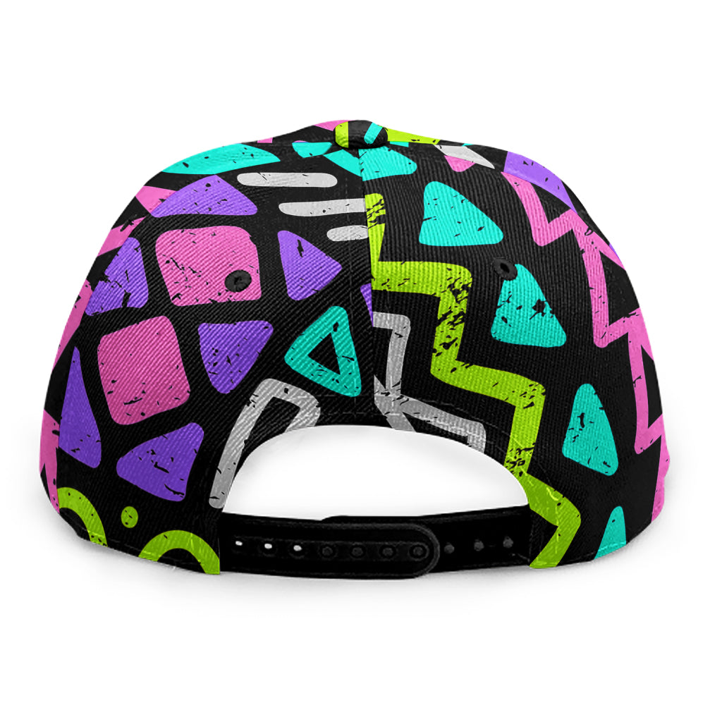 Neon Native Aztec Pattern Print Snapback Cap