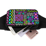 Neon Native Aztec Pattern Print Waist Bag