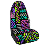 Neon Native Aztec Pattern Print Waterproof Car Seat Cover
