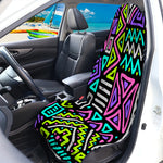 Neon Native Aztec Pattern Print Waterproof Car Seat Cover