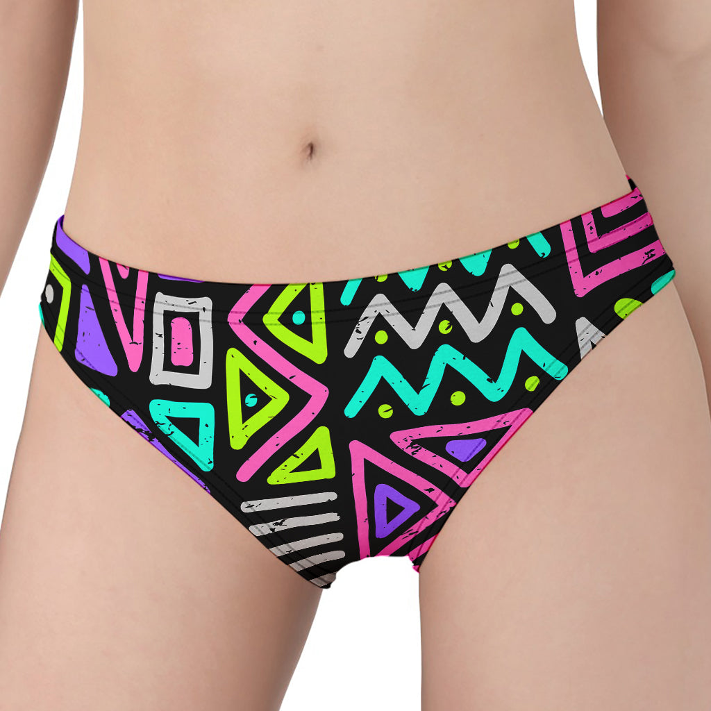 Neon Native Aztec Pattern Print Women's Panties