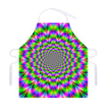 Neon Psychedelic Optical Illusion Adjustable Apron
