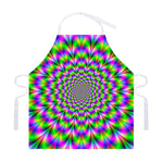 Neon Psychedelic Optical Illusion Adjustable Apron