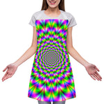Neon Psychedelic Optical Illusion Adjustable Apron