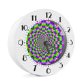 Neon Psychedelic Optical Illusion Alarm Clock