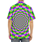 Neon Psychedelic Optical Illusion Aloha Shirt