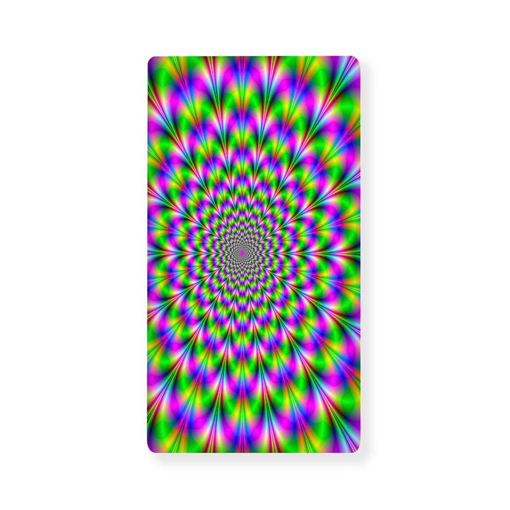 Neon Psychedelic Optical Illusion Baby Crib Sheet