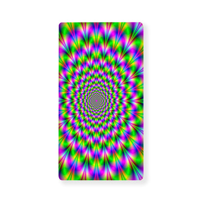 Neon Psychedelic Optical Illusion Baby Crib Sheet