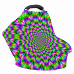 Neon Psychedelic Optical Illusion Baby Seat Cover