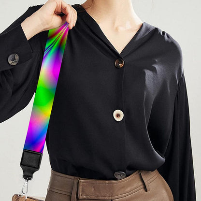 Neon Psychedelic Optical Illusion Bag Strap