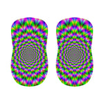 Neon Psychedelic Optical Illusion Bar Stool Covers