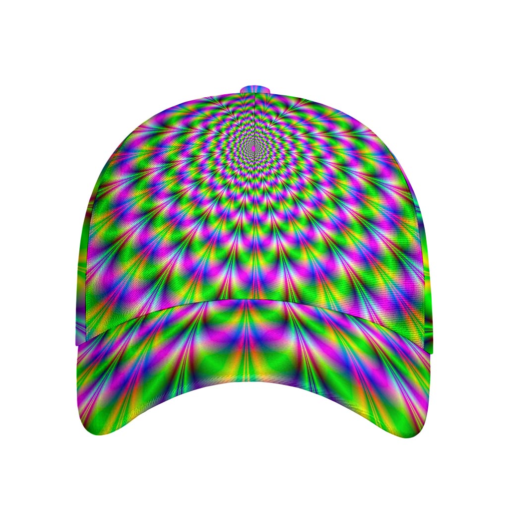 Neon Psychedelic Optical Illusion Baseball Cap