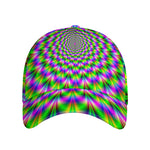 Neon Psychedelic Optical Illusion Baseball Cap