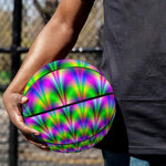Neon Psychedelic Optical Illusion Basketball