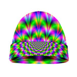 Neon Psychedelic Optical Illusion Beanie