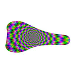 Neon Psychedelic Optical Illusion Bicycle Seat Cover