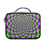 Neon Psychedelic Optical Illusion Briefcase Bible Bag