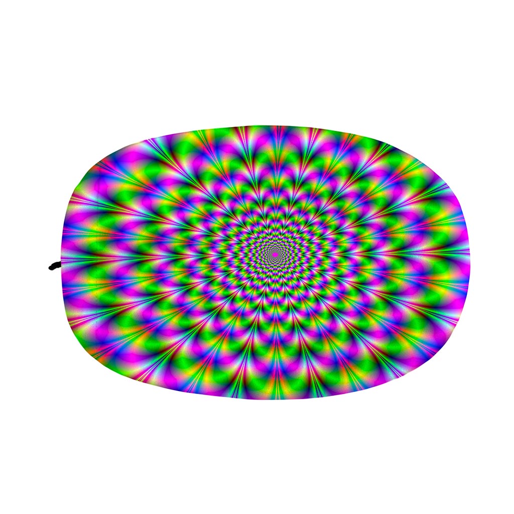 Neon Psychedelic Optical Illusion Car Side Mirror Covers