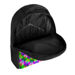 Neon Psychedelic Optical Illusion Casual Backpack
