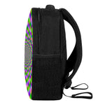 Neon Psychedelic Optical Illusion Casual Backpack