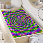 Neon Psychedelic Optical Illusion Changing Pad Cover