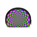 Neon Psychedelic Optical Illusion Coin Purse
