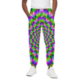 Neon Psychedelic Optical Illusion Cotton Sweatpants
