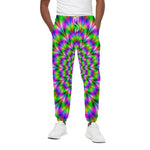 Neon Psychedelic Optical Illusion Cotton Pants
