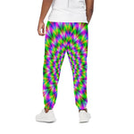 Neon Psychedelic Optical Illusion Cotton Pants