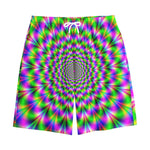 Neon Psychedelic Optical Illusion Cotton Shorts