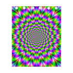 Neon Psychedelic Optical Illusion Curtain